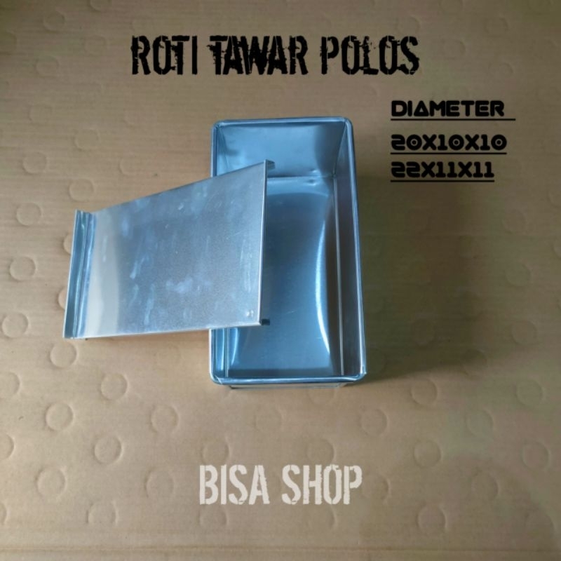 Loyang roti tawar polos dengan loyang white bread ukuran 20x10x10 22x11x11 cm