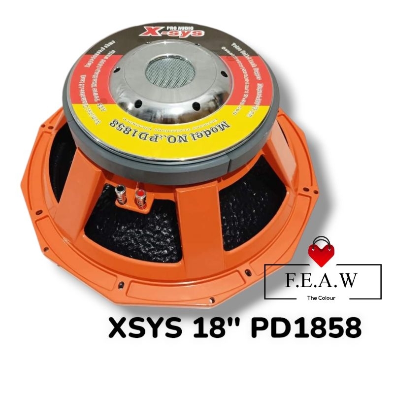 speaker 18inch Xsys PD1858 speaker komponen 18" Xsys PD 1858