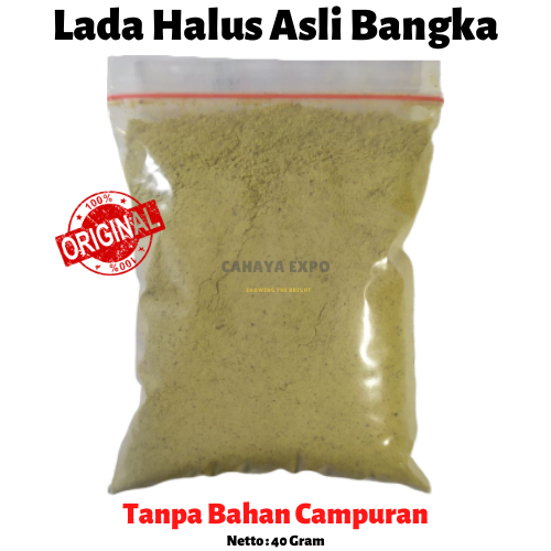 

Sahang Putih Lada Bubuk Halus Merica Sangrai Fu Ciau Bangka Belitung White Pepper Powder