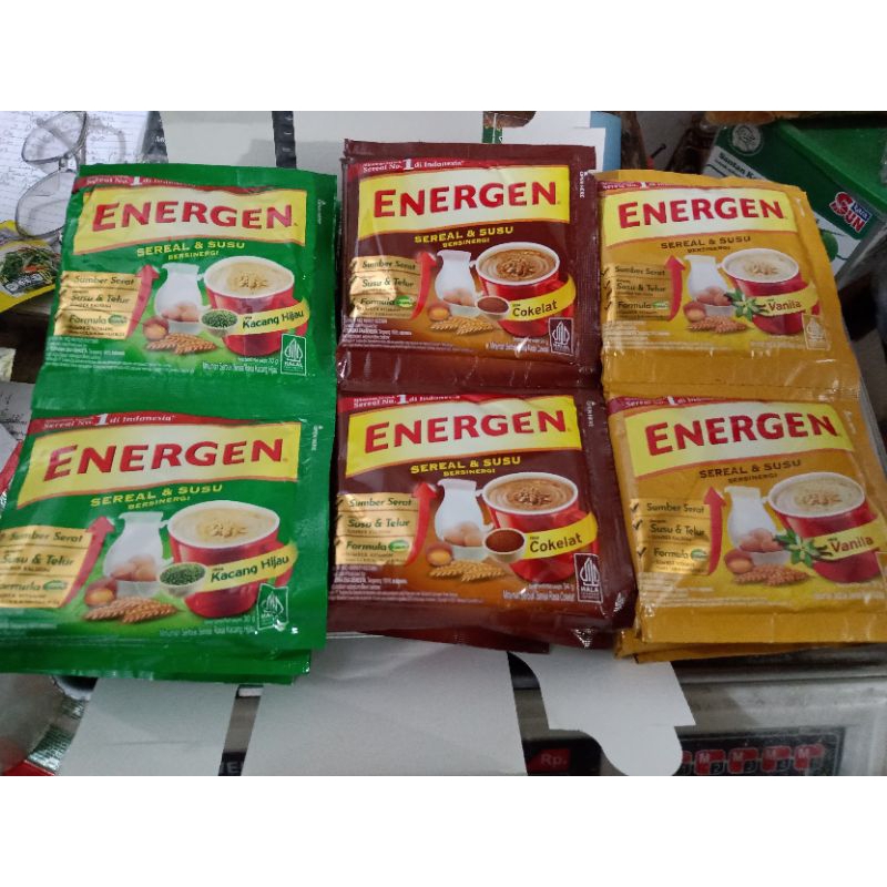 

Energen Vanila Coklat Kacang Hijau 1 Renceng