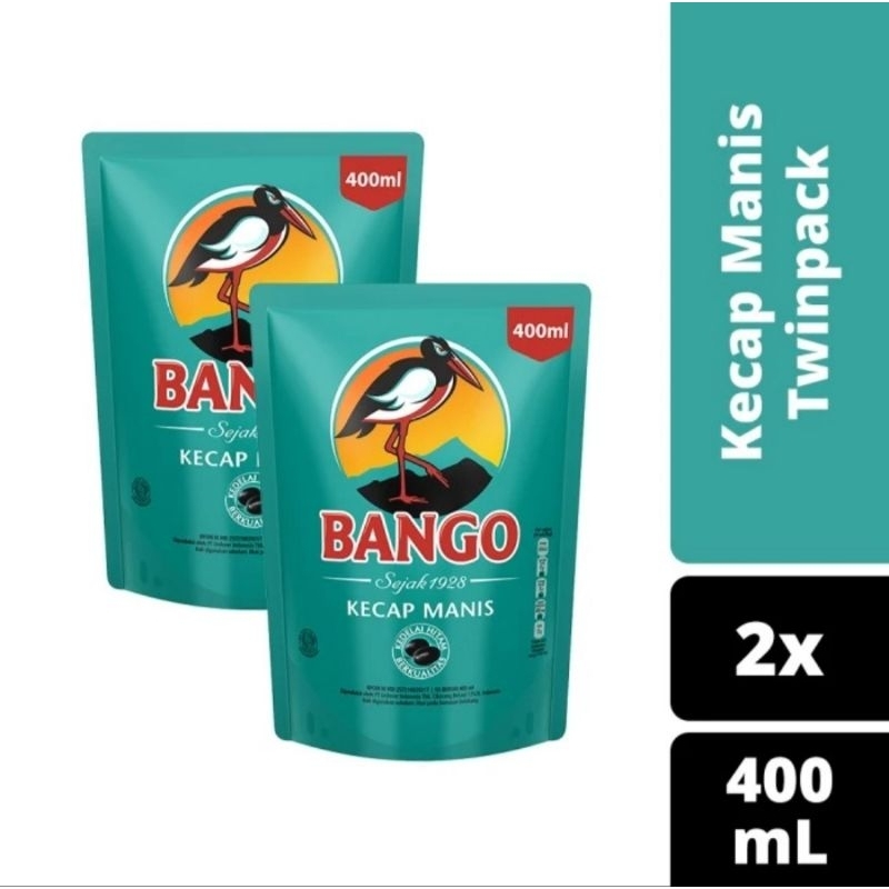 

BANGO Kecap Manis Kemasan Pouch 400 ml x 2pcs