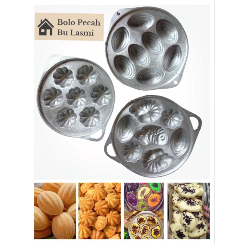 Paket 3IN1 CETAKAN KUE CUBIT / CETAKAN KUE MANGGIS / CETAKAN KUE KUWUK / CETAKAN KUE KETAPANG / CETA