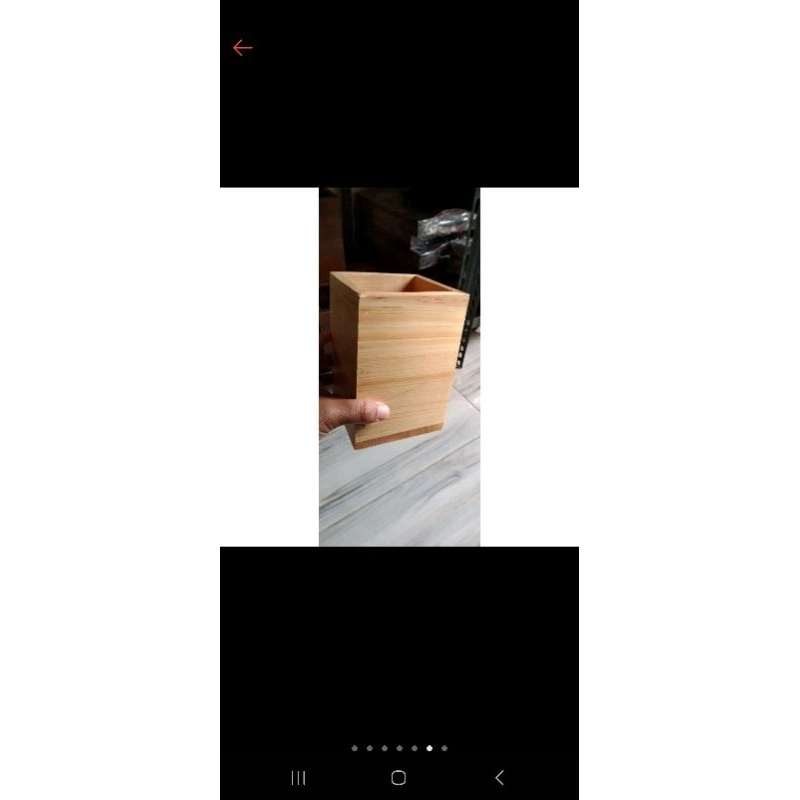 

Wooden pensil tempat pensil