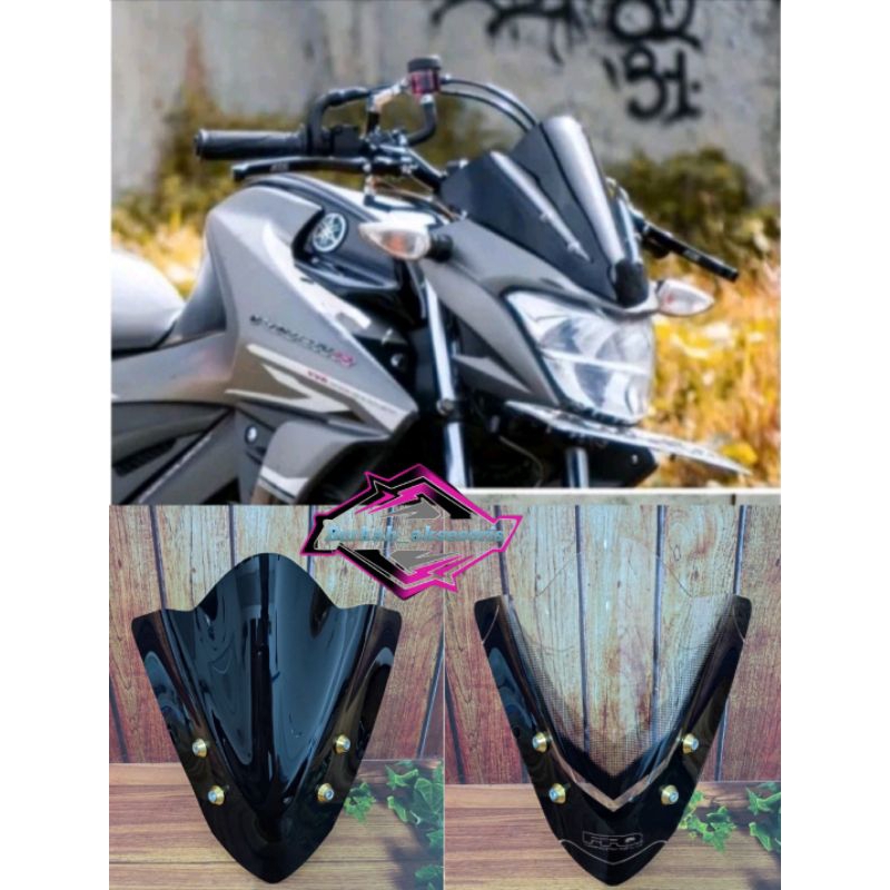 Windshield Visor Motor Model Blackseries Plus untuk Vixion R 155 VVA dengan Baut Variasi