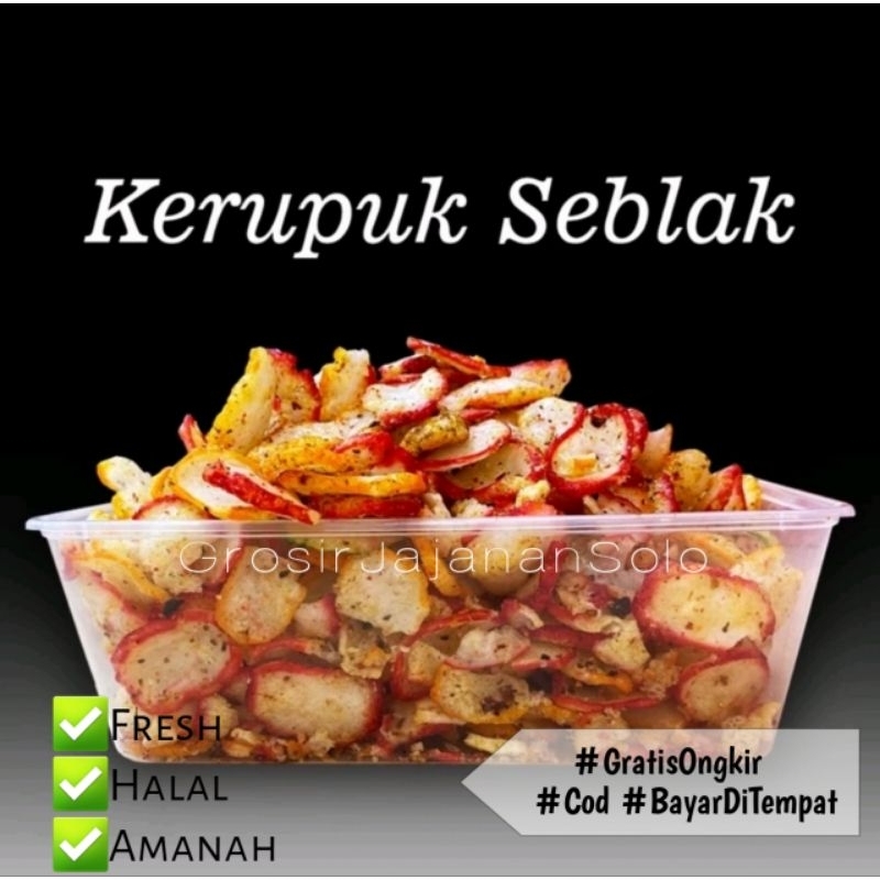 

Kerupuk Seblak Pedas Kemasan Bok ± 150gr