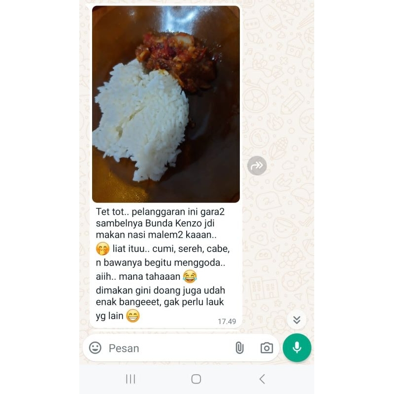 

Sambel Lumpang Mbah Karta, sambel cumi sereh