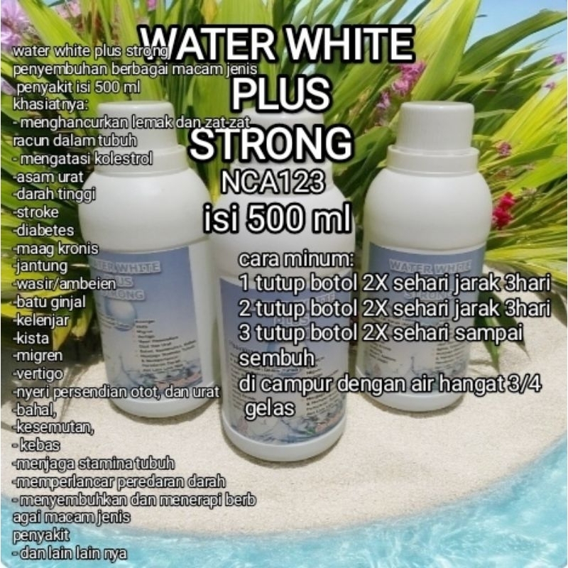 

water white plus strong/water micro alkaline/air alkaline/air penyembuhan berbagai macam penyakit isi 500 ML