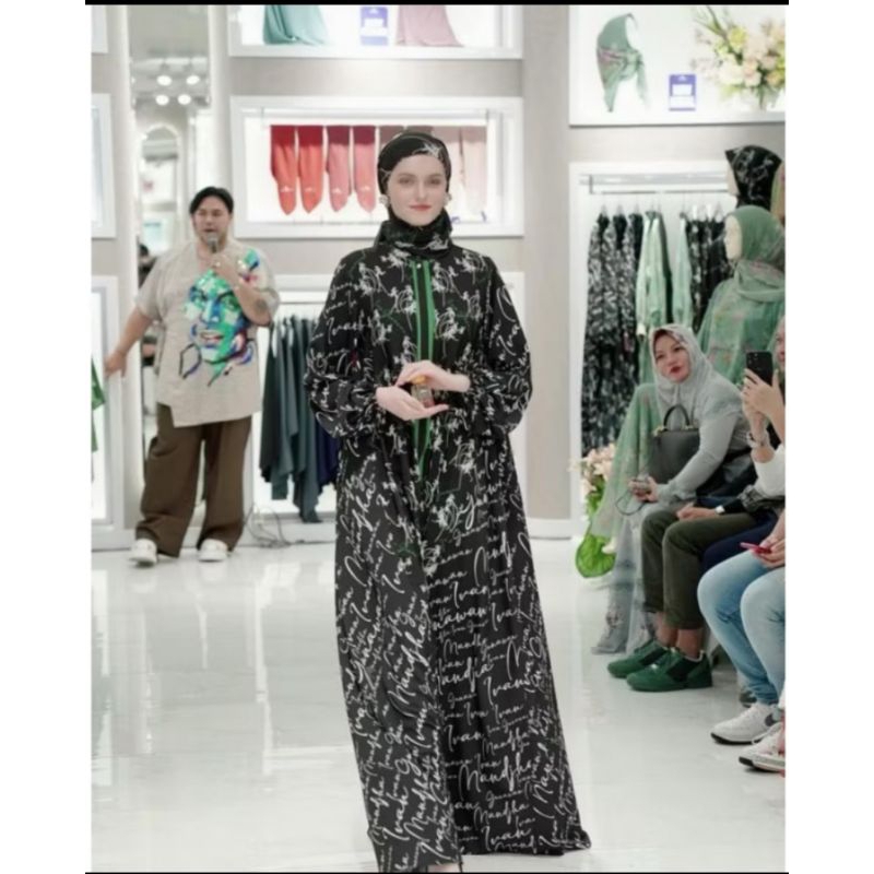 Mandjha Dress Ivan Gunawan Fashion Original Beauty Orchid Black XXL, Ready Juga Beauty Orchid Pink X