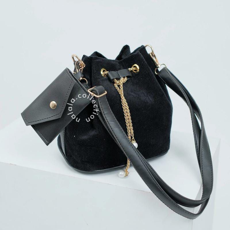 Nalala tas selempang wanita bahan corduroy & sintetis nalala bag