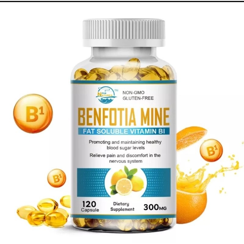 BENFOTIAMINE 300mg  VITAMIN B1 120 Veggie CapsPremium Quality Blood Sugar