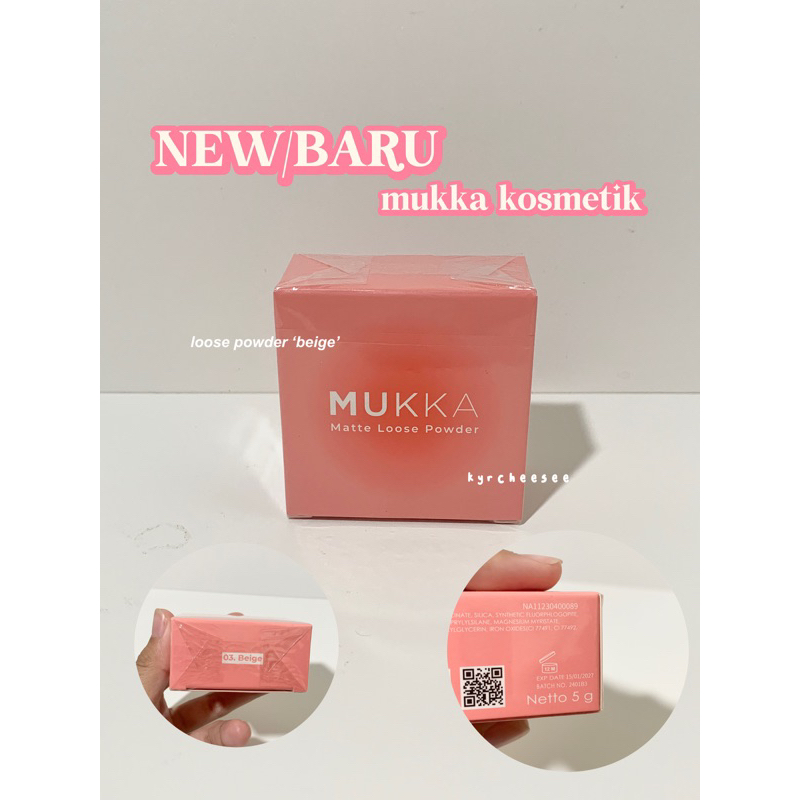 (NEW SEGEL) mukka kosmetik LOOSE POWDER