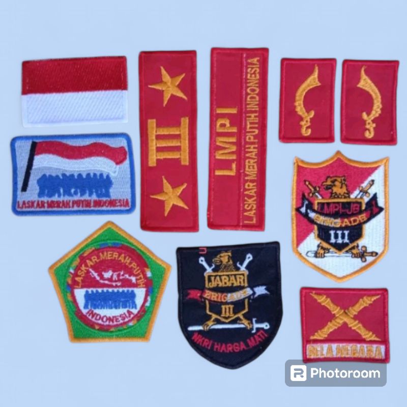 laskar merah putih indonesia LMPI. atribut lengkap laskar merah putih indonesia terbaru
