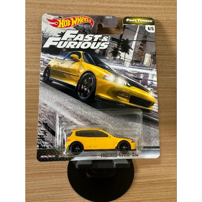 Hot Wheels Honda Civic EG Fast & Furious Kuning (Free Protect)