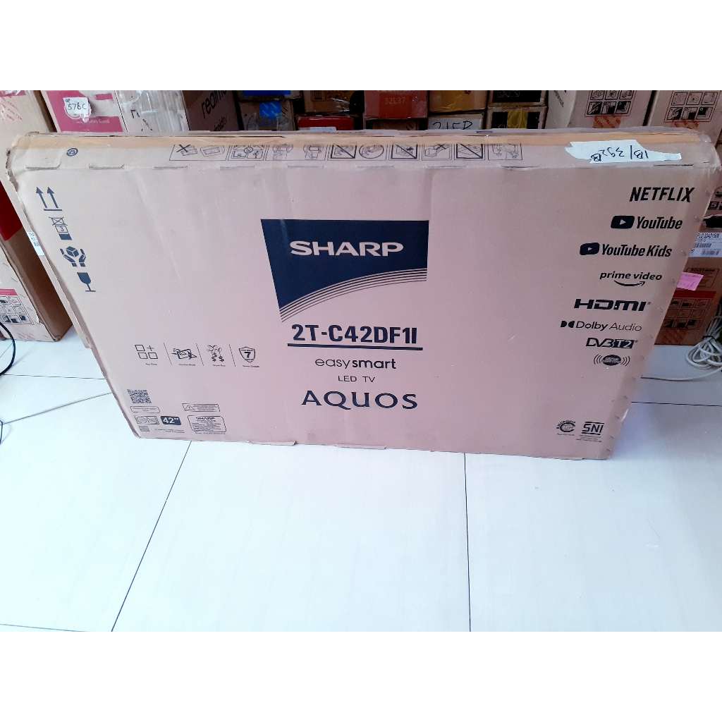 TV W SHARP 42IN SMART DIGITAL TV YOUTUBE NETFLIK KONDISI NORMAL 3138