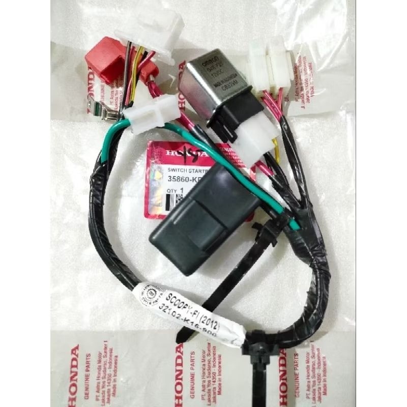 SWITCH BENDIK + KABEL BODY AKI PLUS RUMAH SEKRING BEAT FI SCOOPY FI STATER KASAR 2012 2013 2014