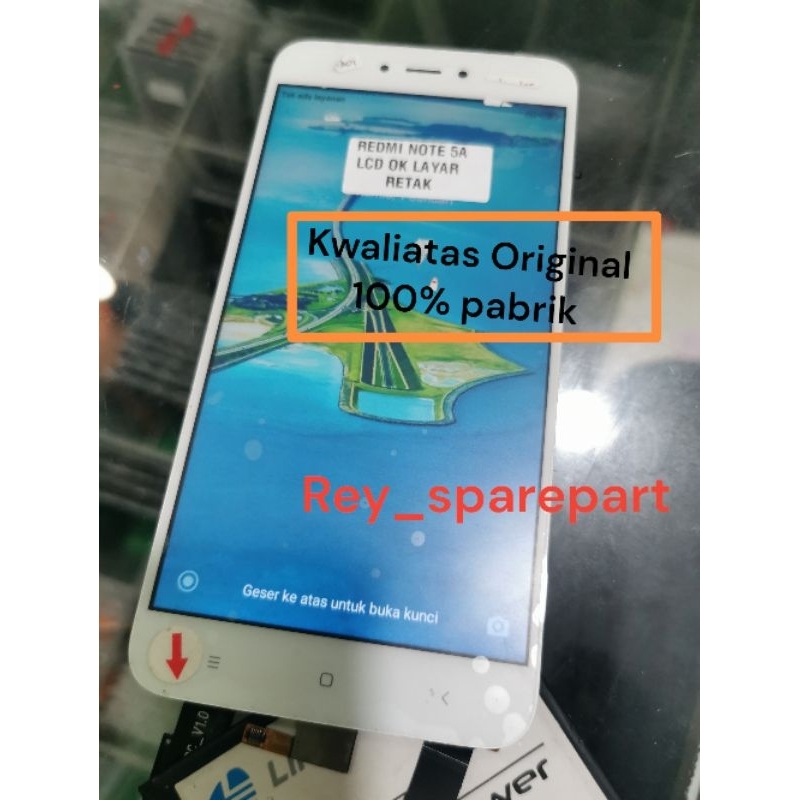 Lcd Touchshscren Copotan  ori 100% Distri Redmi Note 5a Lcd Touchscreen Full Set Da minus nya