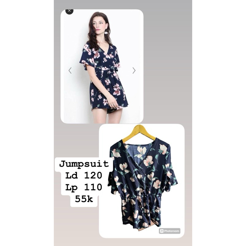 PL JUMPSUIT WANITA PENDEK