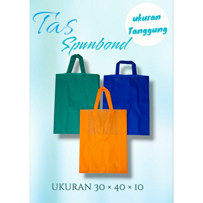 

1 PACK = 12 BIJI Tas Spunbond Tanggung 30×40×10