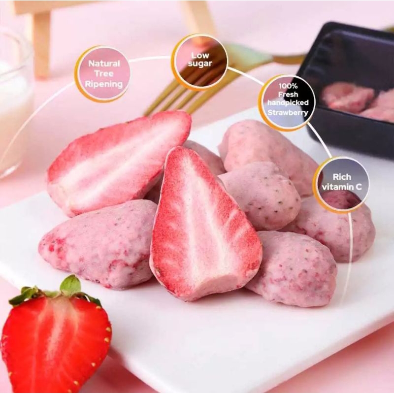 

Ay00! (Halal) Tyl Ursnack Freeze Dried Fruit / Snack Durian Vacum / Strawberry Beku/SAYURAN CRISPY