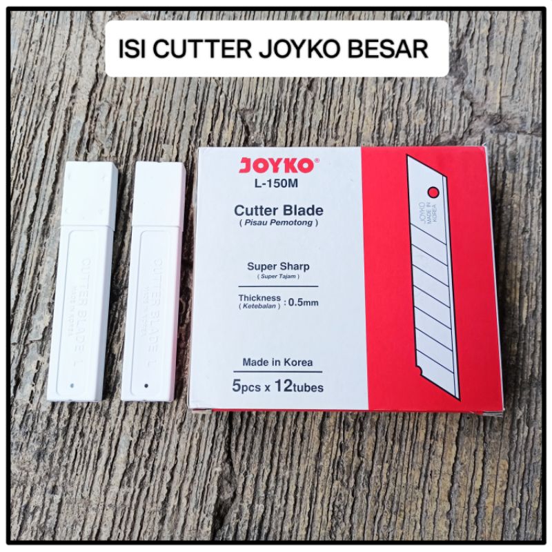 

1 Kotak Isi Cutter Joyko Besar Isi 5 Pcs