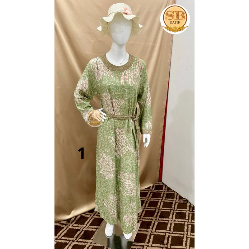 LONGDRESS BATIK LUZA HANY | LUZA BATIK | BATIK PEKALONGAN