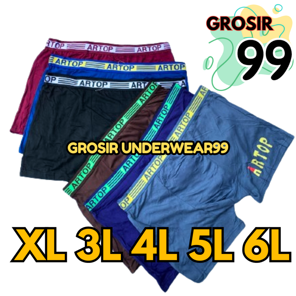 Boxer Pria Celana Dalam Pria Dewasa Artop / Celana Dalam Boxer / Celana Dalam Pria GROSIR99