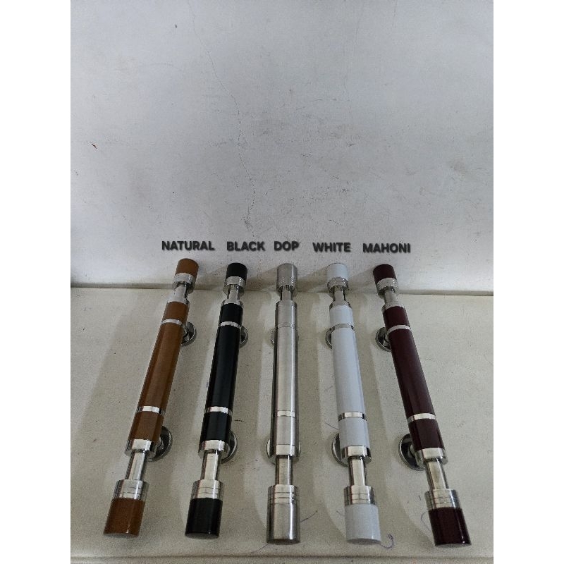 Stamco Tarikan Pintu 35cm Hitam Putih Crom / Tarikan Pintu Rumah Tarikan Lemari 35 cm