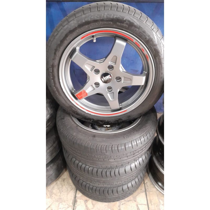 Velg Bekas PENTE HSR Ring 16+ban 195 55 16 Lebar 7 pcd 5x114 luxio grand max apv new Carry ertiga br