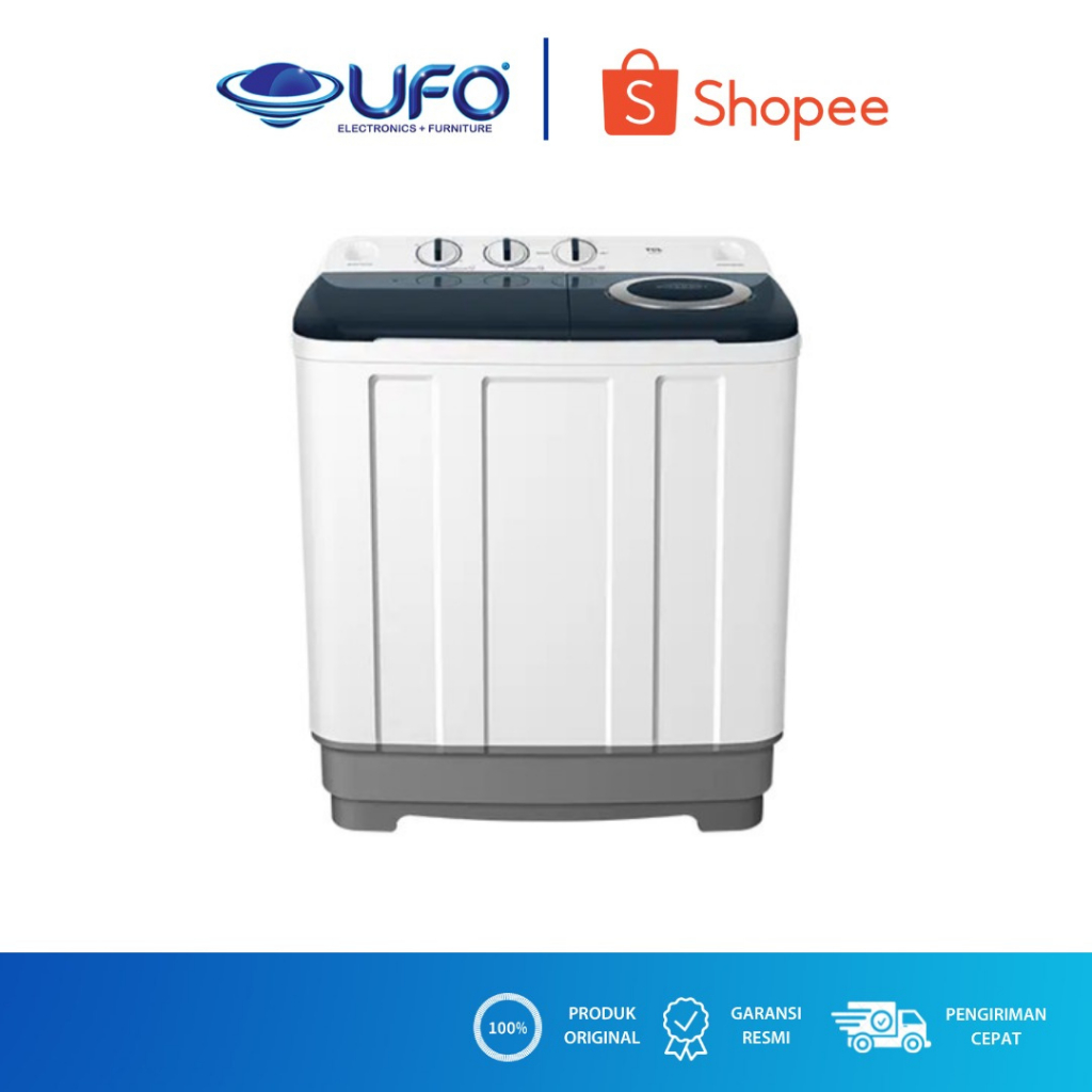 TCL MESIN CUCI 2 TABUNG 9 KG TWT96-20S