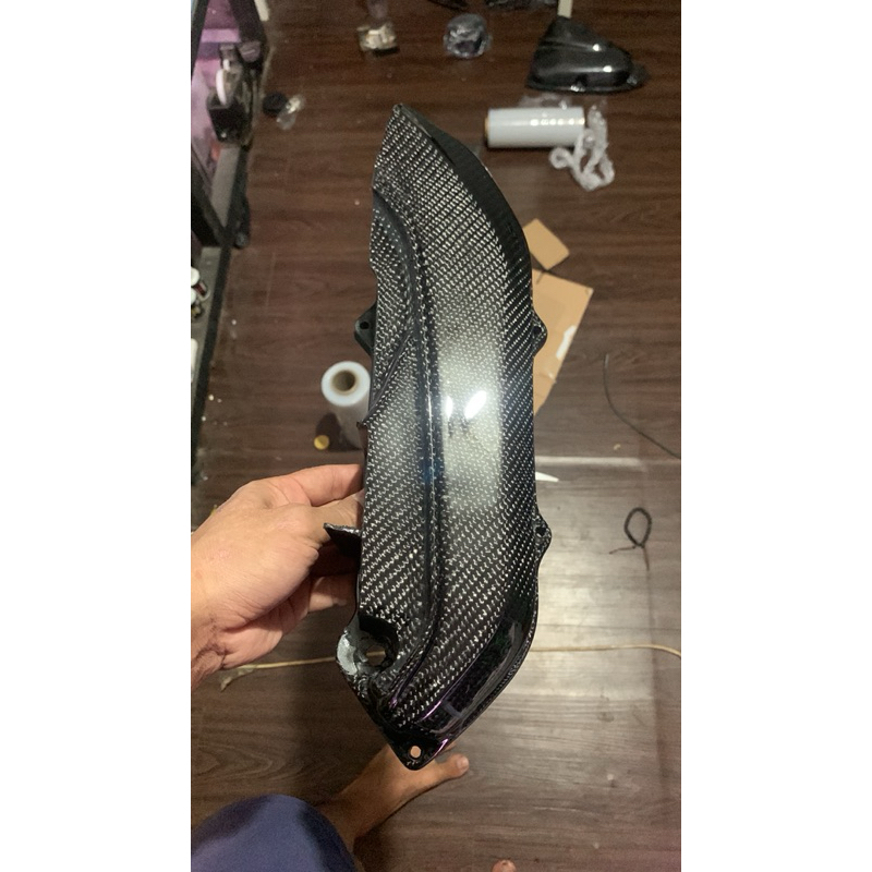 Tutup Box Filter set airduct Yamaha Freego 125-Gear 125 Carbon kevlar