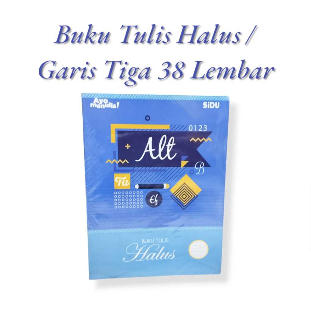 

AS888 - Sidu Buku Tulis Halus Garis Tiga / Buku Menulis Sambung 38 Lembar