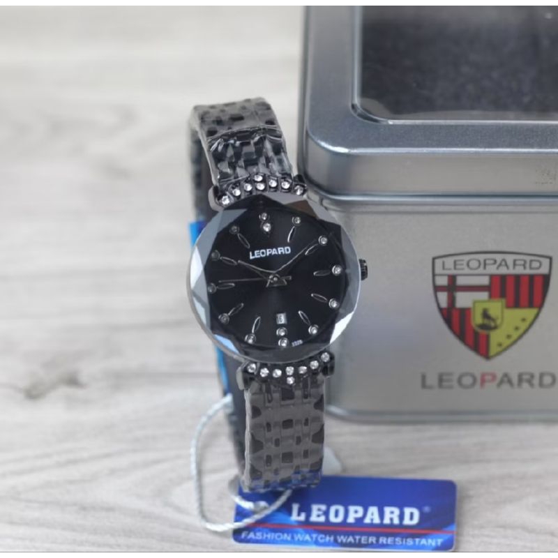 Jam Tangan Wanita Leopard Original Black