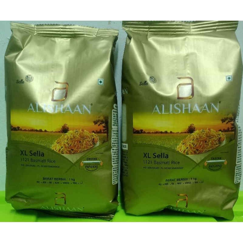 

BERAS BASMATI 1 KG/ ALISHAN BASMATI EXTRA LONG/ BERAS BASMATI 1KG PANJANG/BASMATI RICE FOR BIRYANI/ NASI KABULI