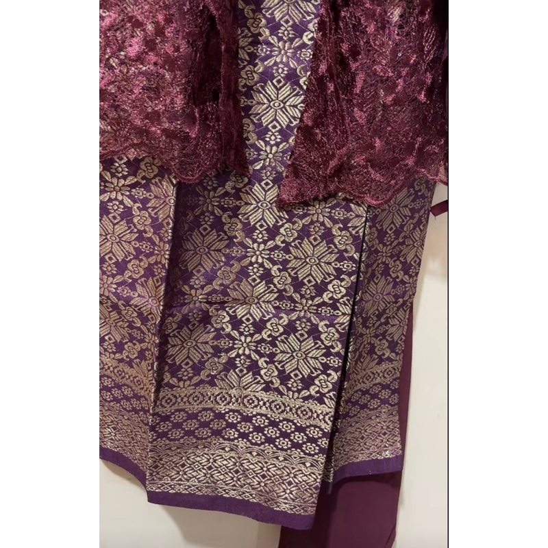(Akita-Rok Songket) Bawahan Rok Wanita Motif Songket Modern Rok Span Songket Model Lipat Sarung Kual