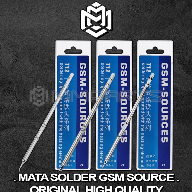 Penjualan Terbanyak Mata Solder Gsm Source T12 Lurus  Bengkok  Pisau  MATA SOLDER GSM T12 ORIGINAL  