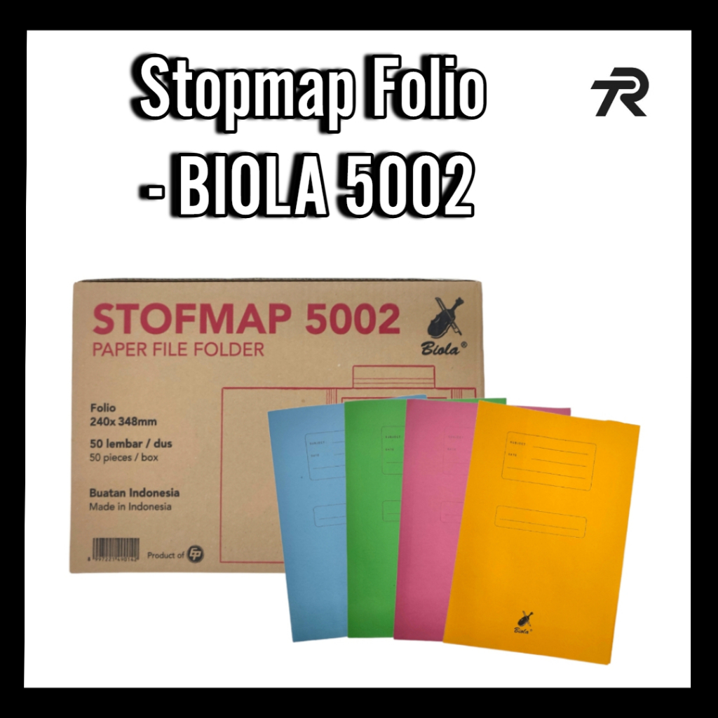 

Map kertas / stop map / stopmap biola 5002 folio