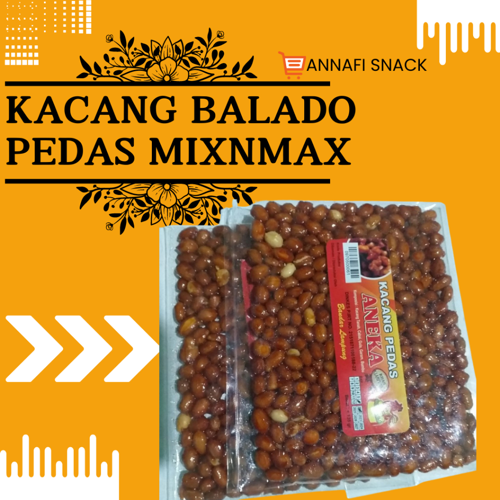 

KACANG BALADO PEDAS MIXNMAX KHAS LAMPUNG