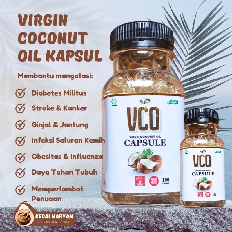 

Minyak Kelapa Virgin Coconut Oil VCO Asli Murni 100 Kapsul