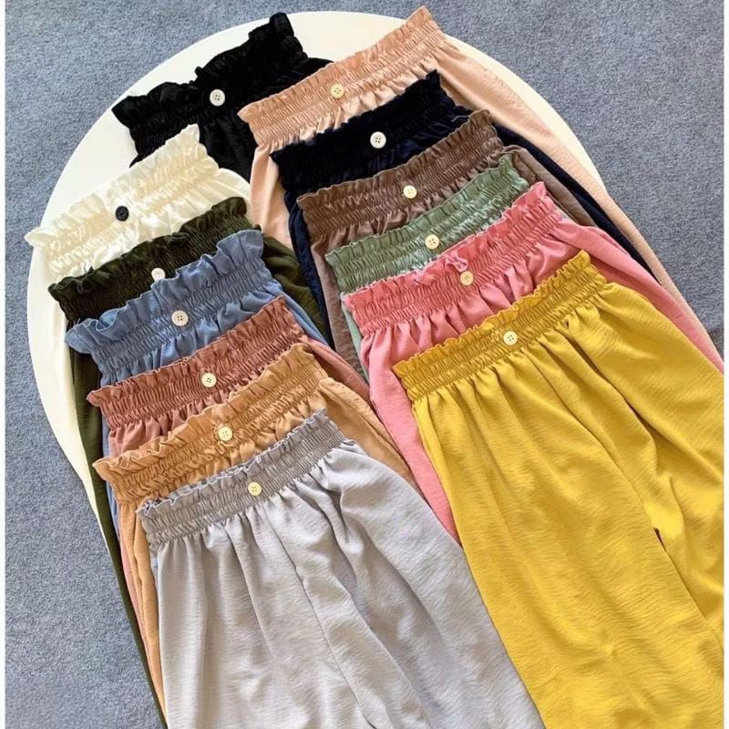 KULOT CRINKLE VARIASI KANCING DEPAN//KULOT CRINKLE KANCING 1