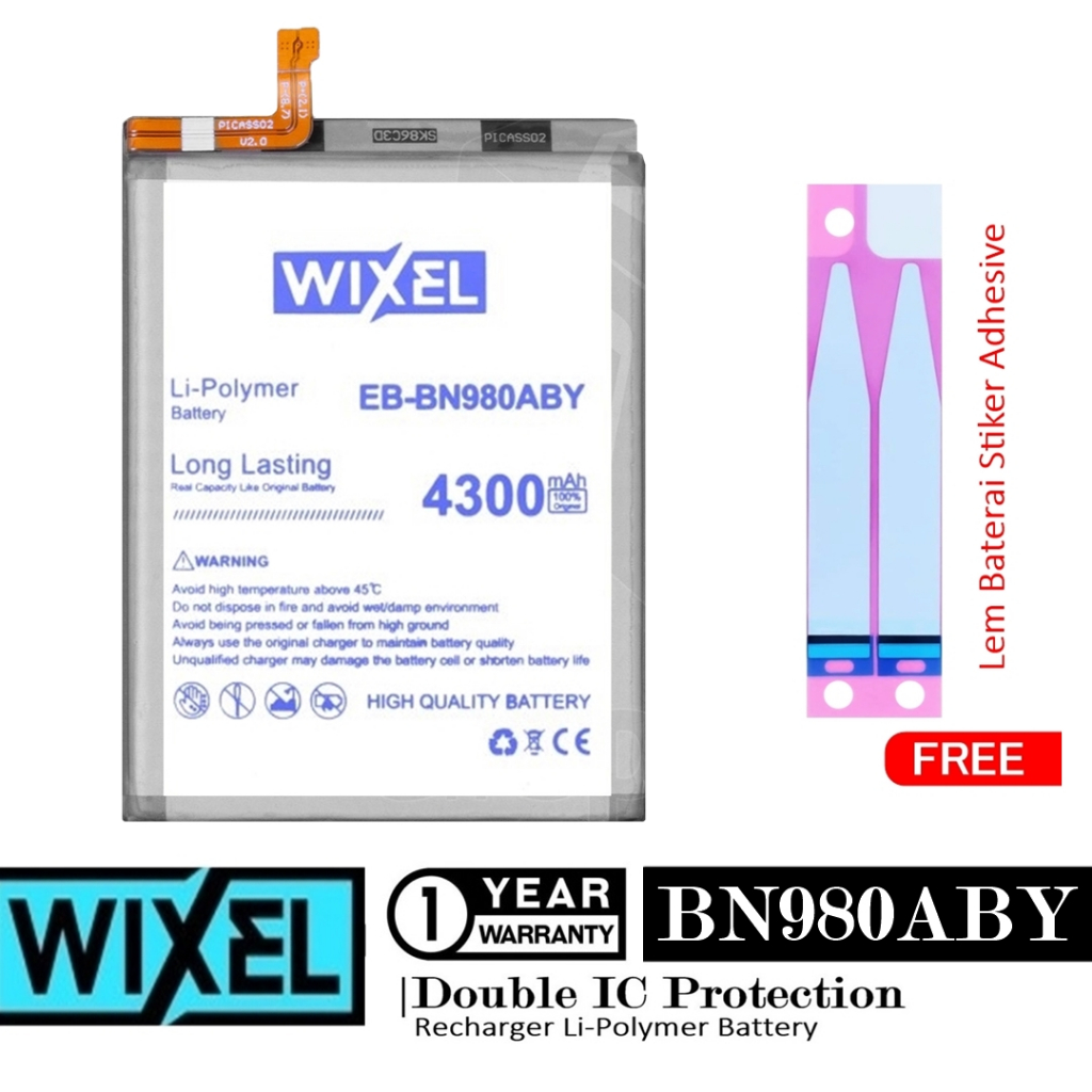 Baterai Wixel Samsung Galaxy Note 20 N980 N980F N980DS EB-BN980ABY Double 2IC Protection