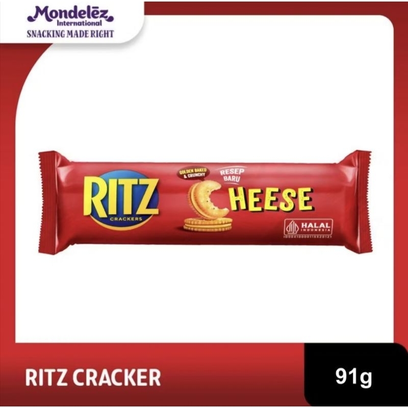 

Ritz Sandwich Crackers Cheese 91 gr / Biskuit Ritz Sandwich Crackers Cheese 91 gr