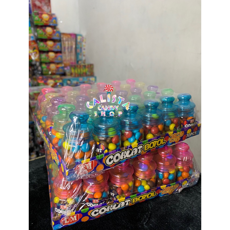 

PERMEN COKLAT BOTOL BULAT ISI 30 PCS / BOX