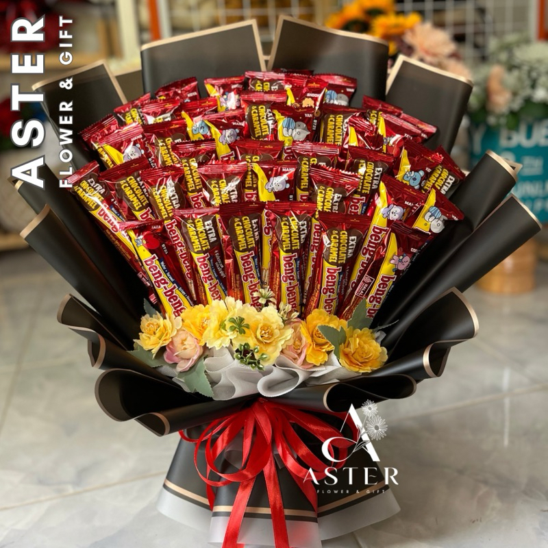 

Buket Beng-Beng Jumbo 40Pcs / Buket Coklat / Buket Ultah / Buket Annyversary