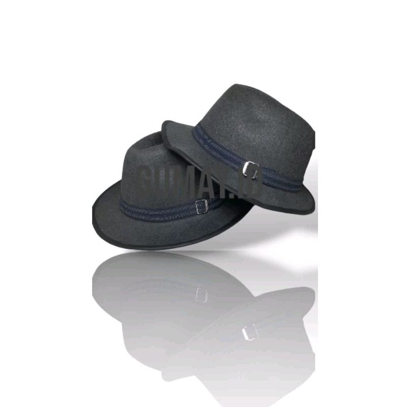 Topi laken topi sherif pria premium bahan woll tebal