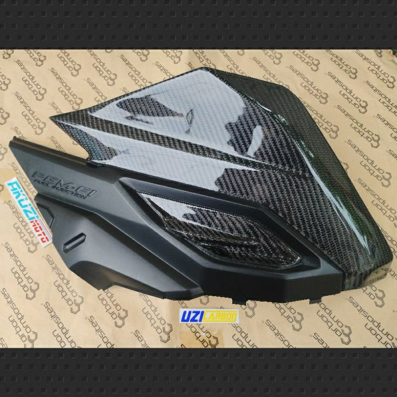 Cover Side Sambungan Body Custom VARIO 125 150 Old Carbon Kevlar