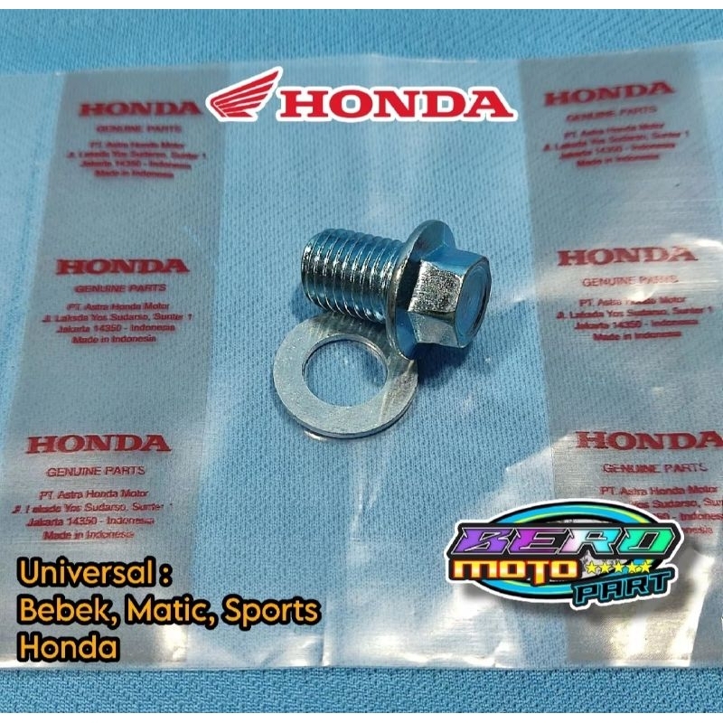 Baut tap oli tutup pembuangan oli Honda Beat Vario Supra Cb150