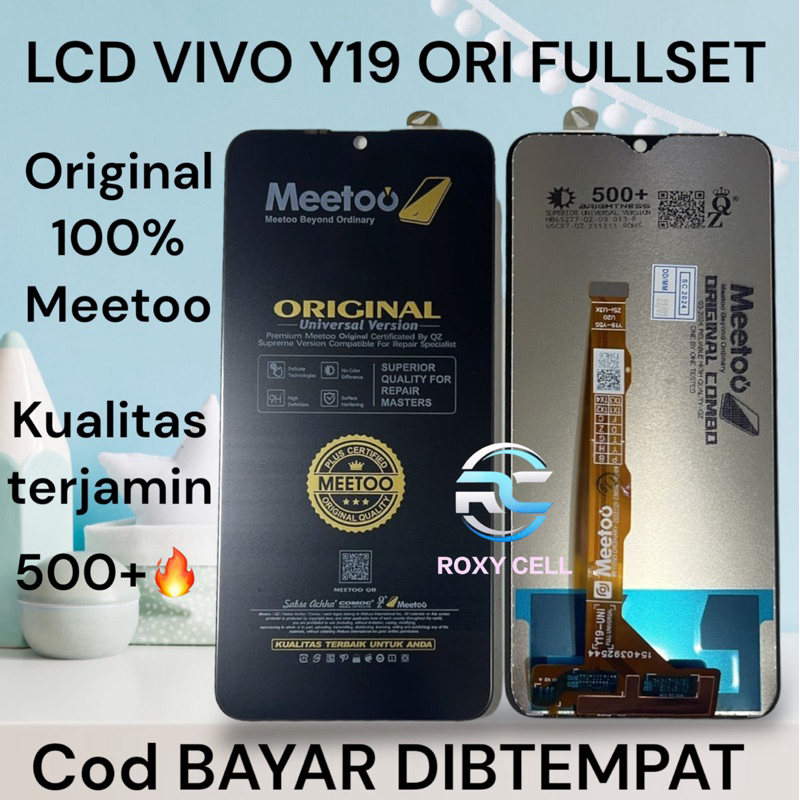 LCD+TS VIVO  Y19 ORI FULLSET meetoo