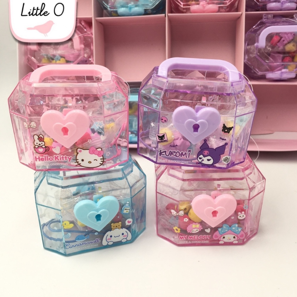 

Spesial Hari Ini Treasure Box Sanrio Penghapus Gelang DIY With Case Kuromi Melody Kitty Cinnamorol