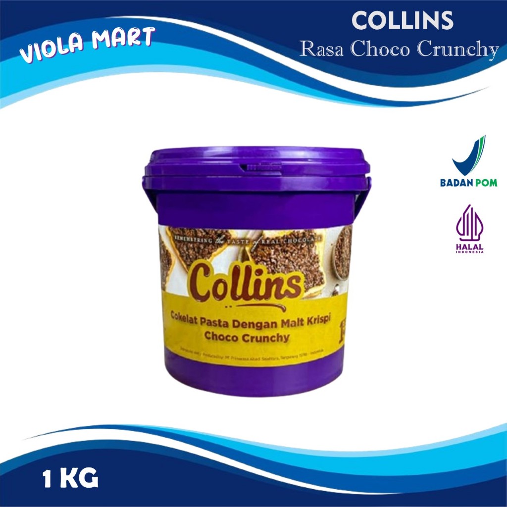 

COLLINS CHOCO CRUNCHY 1kg / Selai Cokelat Malt Krispi BEST SELLER