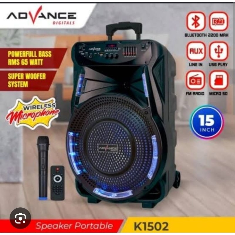 Speaker Portable Advance 15" K1502